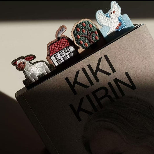 Handmade Animal Embroidery Bookmark – Unique Felt Fabric Design, Cute Gift for Friends