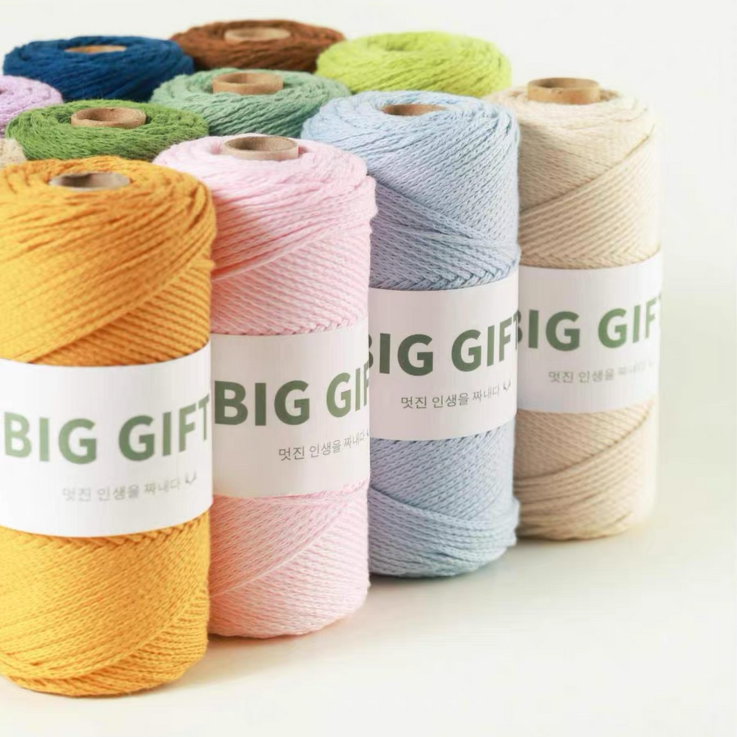 150g Drop Air Cotton Yarn for Crochet – 2mm Thick, Waterproof, Stiff Lightweight Yarn for Handmade Bags