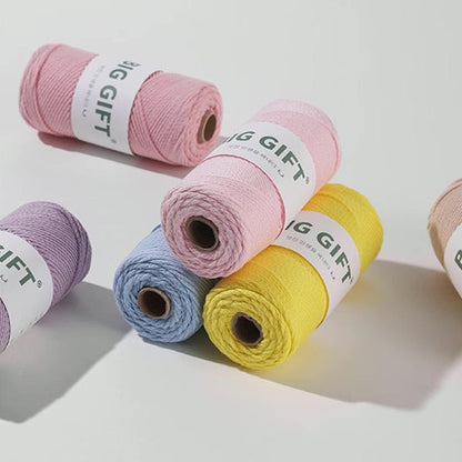 150g Drop Air Cotton Yarn for Crochet – 2mm Thick, Waterproof, Stiff Lightweight Yarn for Handmade Bags