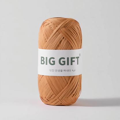 Washable Raffia-Style Cotton Yarn – Eco-Friendly & Lightweight for Summer Hats & Bags 100g | yarn for summer
