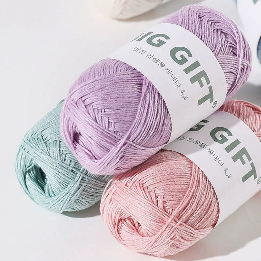 Tencel-Linen Lace Yarn 50g– Lightweight Summer Yarn for Crochet & Knitting (1.0mm / 70% Tencel, 30% Linen)