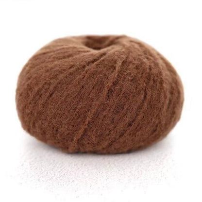 Marshmallow Nylon Yarn – Dark Brown|100% Soft Nylon, 40g | Lightweight & Durable Crochet Yarn