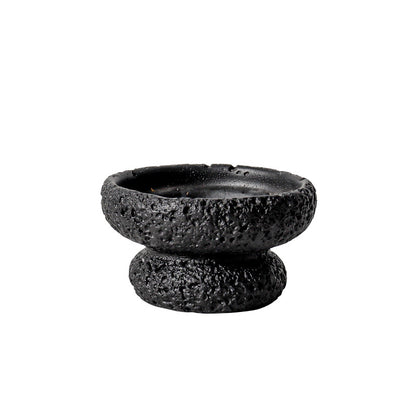 Modern Minimalist Cement Flower Pot – Meteorite Texture High Foot Planter for Succulents, Cactus & Indoor Plants