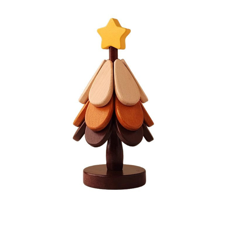 Premium Wooden Christmas Tree Trivet – Heat Resistant Table Mat & Foldable Coaster for Kitchen Décor